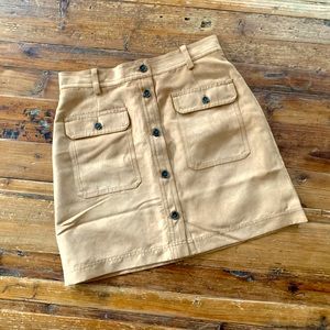 Banana Republic Faux Suede Mini Skirt, Sz 6